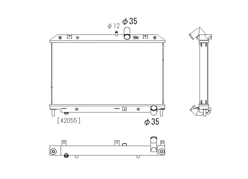 Mazda RX8 09-12 Koyo Alu Radiator 48mm HH Series - Afbeelding 2