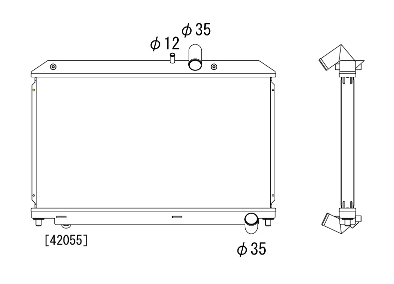Mazda RX8 04-08 13B-MSP Koyo Alu Radiator 36mm - Afbeelding 2
